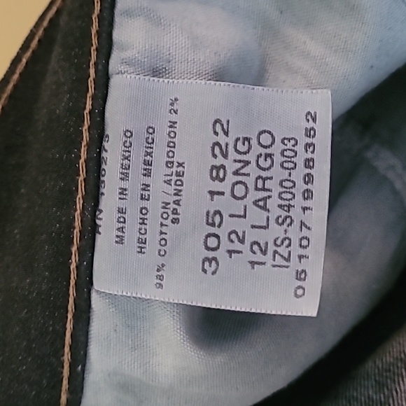 Lee Relaxed Fit Denim Jeans size 12 Long - Picture 3 of 4